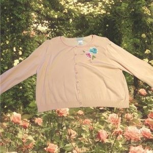 Pink and Floral Cardigan